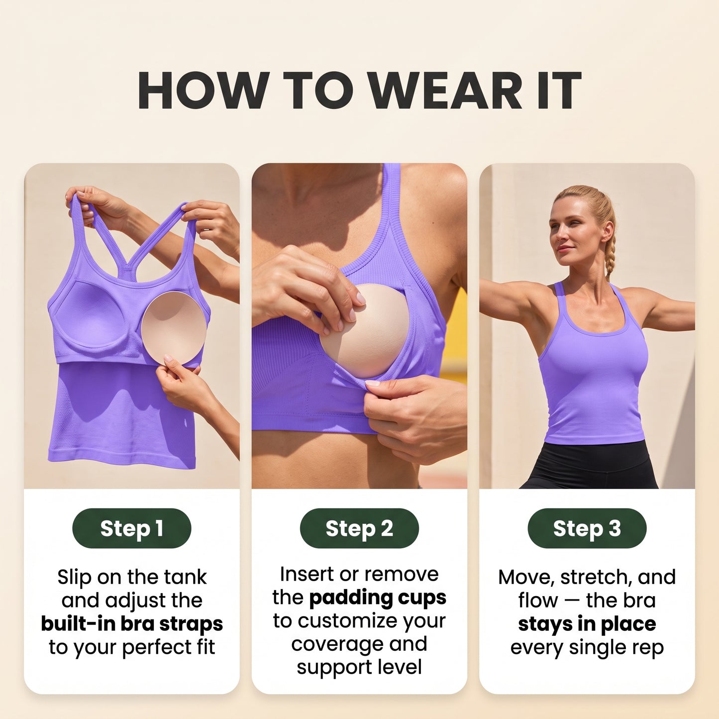 Yoga Built-In Bra Tank